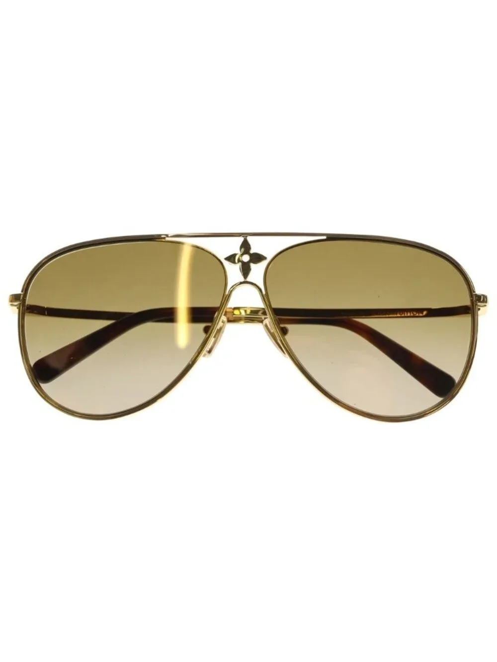 Louis Vuitton My Monogram Light Square Sunglasses 57 17 Gold Khaki Eyewear